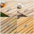 thumbnail image 3 of OFFIGAM 2Pcs Plated Silver Awning Clips for Shade High Strength Weatherproof Accessories for Awning Installation, 3 of 8