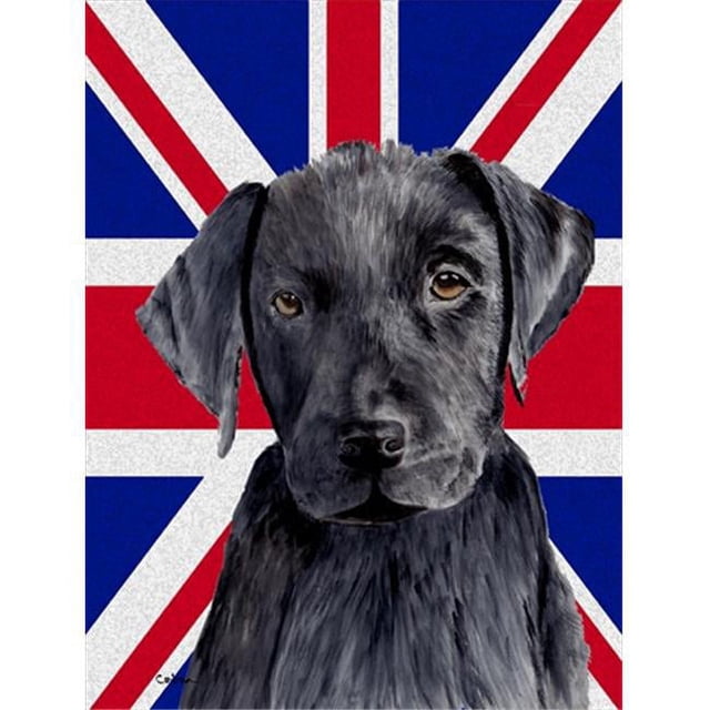 Carolines Treasures SC9821GF Labrador avec le Drapeau Britannique Drapeau Anglais Jack Garden Size
