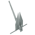 thumbnail image 2 of Fortress Anchor Ancre de Bateau FX-23 Fortress; Style Doudoune; Poids de 15 Livres; Longueur 36 Pouces x Largeur 29 Pouces; Anodisé; Argent; Alliage Aluminium-Magnésium; Angle de Doudoune Ajustable, 2 of 2