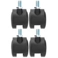 thumbnail image 2 of Furniture Caster,4Pcs PU Casters with Caster Cabinet Caster Remarkable Clarity, 2 of 14