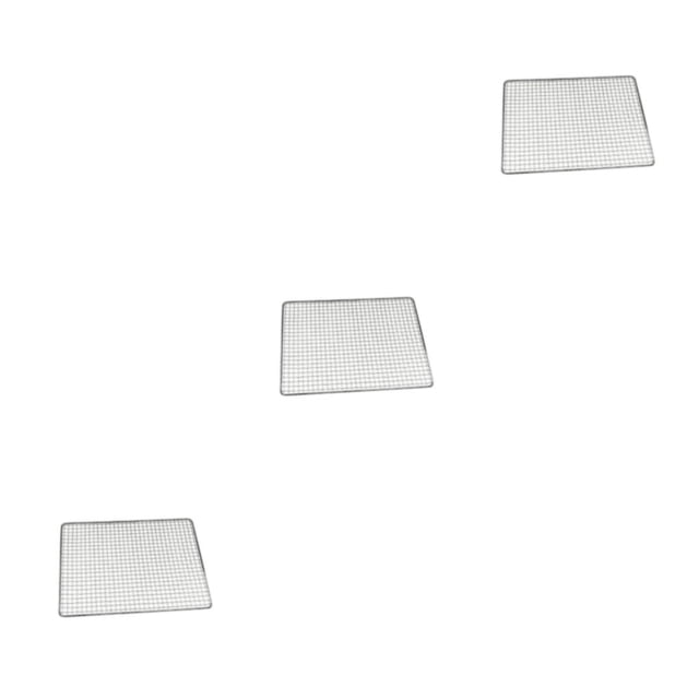 Maytalsory Stainless Steel Barbecue Grille Welded Rectangular BBQ Grill Tool 50x38cm 3Set