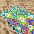 thumbnail image 4 of Dvkptbk Home Essentials Summer Beach Slippers Beach Towel Microfiber Double-Sided Velvet Beach Towel Swimming Towel Versatile Beach Towel Apartment Essentials, 4 of 7