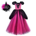 thumbnail image 1 of KAWELL Costume de Sorcière de Conte de Fées Mignon pour Filles avec Chapeau, 1 of 5