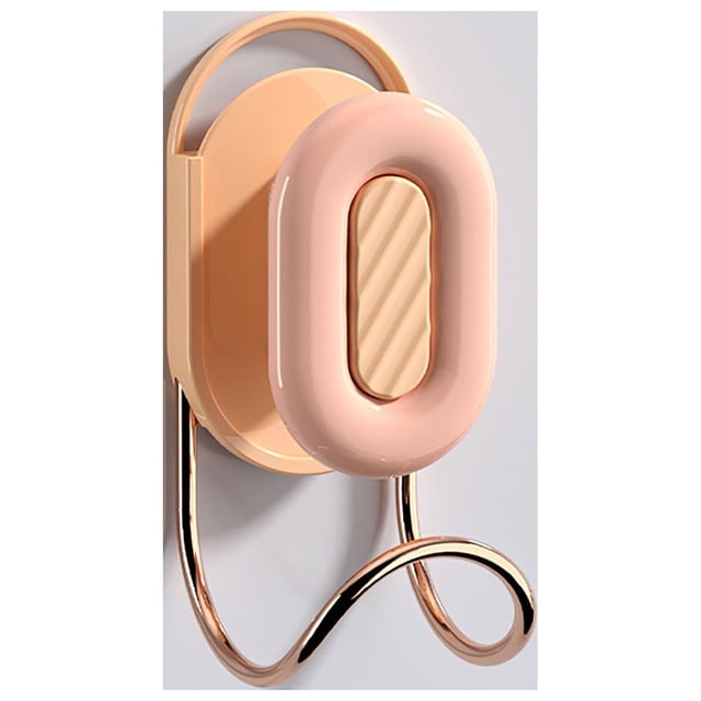 Heavy Duty Towel Rack Hooks - Super Load Capacity Traceless Adhesive Hanger for Kitchen Bathroom Organization, Damage-Free Mounting on Tile Glass Surfaces Hzhnb | Plastic, Pink
