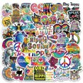 thumbnail image 2 of 50 Pcs Psychedelic Stickers Waterproof Vinyl Decals  Sticker For Laptop Phone Guitar Water Bottle Scrapbook Skateboard, 2 of 7