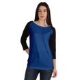 thumbnail image 1 of Inkmeso Womens Color Block Raglan Quarter Sleeve TShirt Baseball Tee Casual Sports Jersey Top, 1 of 8