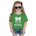 thumbnail image 4 of Chemises pour Bébé Fille Grandes Tailles Enfants Filles Imprimé Graphique Mignon Col Rond Manches Courtes T-Shirt Décontracté d'Été, 4 of 4