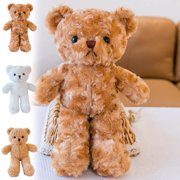 Sentmoon Happy Birthday Gifts for Women Cute Plush Adorable Decorative Pillows Seaweed Rolling Rose Rolling Teddy Bear Lint Toy Doll Doll Gift Wedding Throw Small Doll 's Soothing Pillow