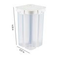 thumbnail image 3 of Save Big! Airtight Cereal Storage Container, 2.3L Clear Kitchen Food Storage Bin with Lids and Compartments for Rice, Flour, Sugar, Nuts, Grain, and Snacks, 3 of 9