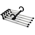 thumbnail image 1 of Labymos Clothes Hangers Multifunctional Smart Pants Organizer Space Save Non-Slip 5 Layers Closet Storage Organizer, 1 of 8