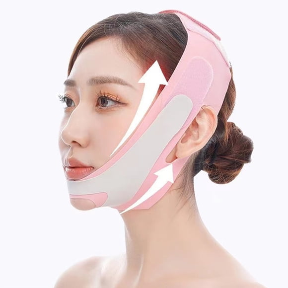 RKSTN Ruban de Lifting du Visage Masque Double du Menton Bande Infrarouge Lointaine pour Menton Ligne Visage Sangle de Levage du Menton Exerciseur de Mâchoire pour Femmes