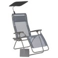 thumbnail image 1 of Lafuma Zen Edition Chaise de Détente Réglable, Fauteuil à Accoudoirs Multi-Positions, Gris, 1 of 7
