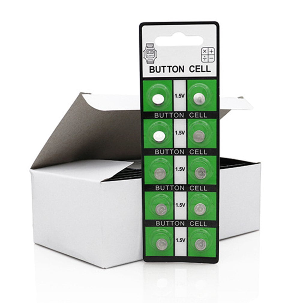 10Pcs Button Battery LR1130 Environmental Protection Energy Saving Battery Durable 1.55V Zinc Manganese Battery