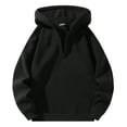 thumbnail image 1 of Kcodviy Chandails à Capuche Zippés pour Hommes d'Automne et d'Hiver pour Hommes Chandail Uni Chandails à Capuche Longs Robe Chandail Manche Longue Chandail à Capuche Virginity Rocks Chandail à Capuche Hauts, 1 of 7