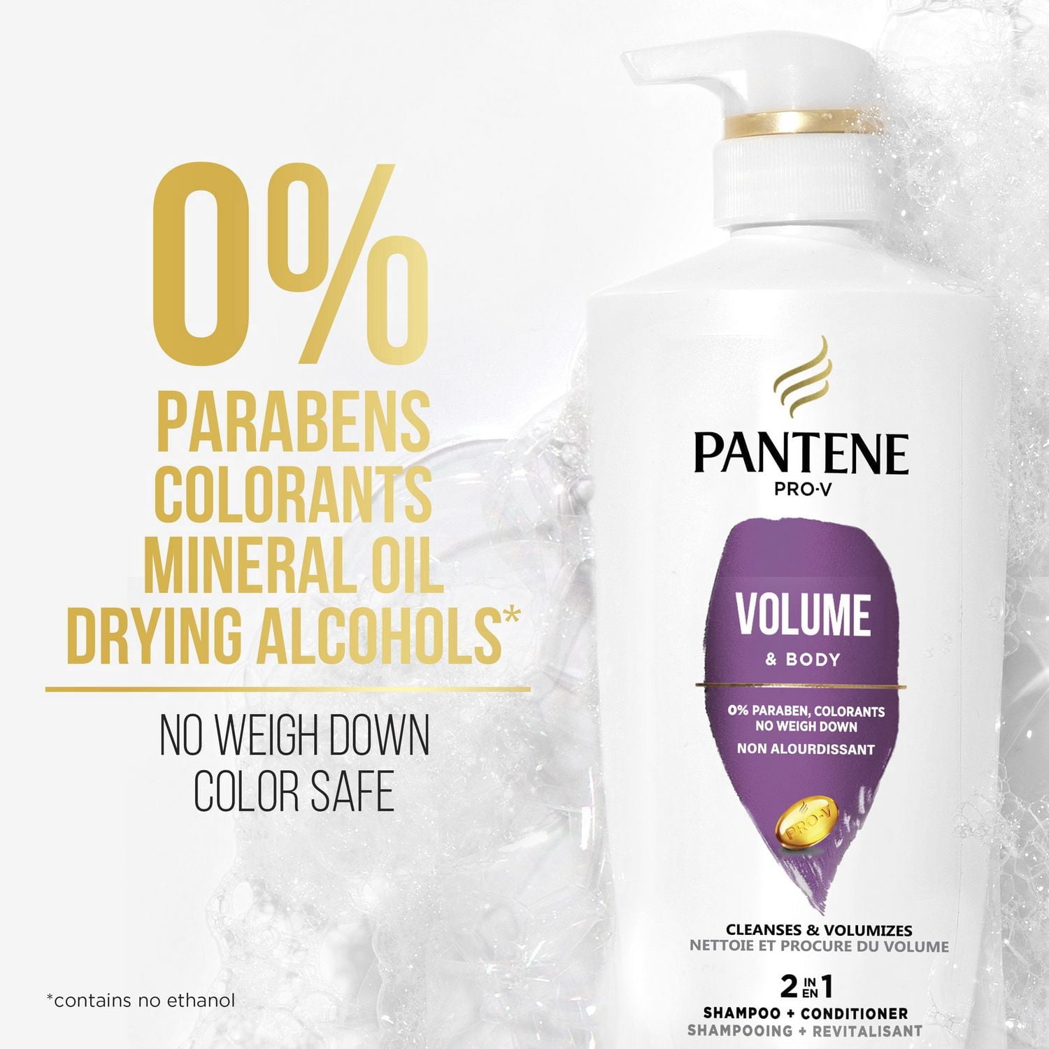Pantene Volume et Corps Shampooing et Revitalisant 2 en 1