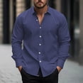 thumbnail image 1 of Gspmoly Chemises pour Hommes, Chemise Haut Imprimée à Col à Manches Longues Décontractée et Confortable pour Hommes à la Mode, Hauts pour Sortir Offres Prime, 1 of 5