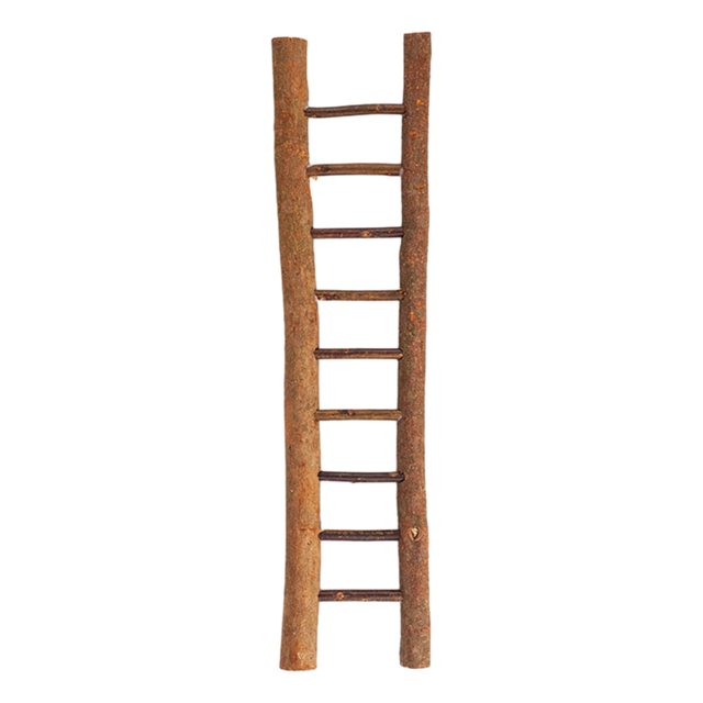 ZheElen Multipurpose Wooden Home Decoration Simulation Ladder Exquisite And Eco-Friendly Mini Christmas Ladder Decor Ornament L