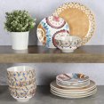 thumbnail image 4 of Tia Mowry 18 Piece Fine Ceramic Dinnerwware Set, Honey Golden, 4 of 7