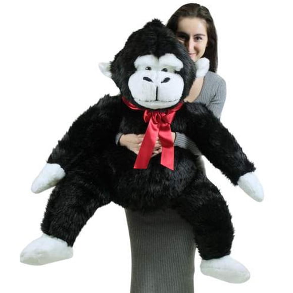 Grand Toutou Américain Monkey 40 Pouces Noir Doux Grand Toutou Gorilla Fabriqué aux É.-U.