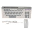 thumbnail image 1 of 2.4G  Keyboard Mouse Set, Compact Desktop Gaming Keyboard And Mouse, Retro Keyboard With Round Keycaps Small Mouse For PC Laptop For, 1 of 8