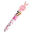 thumbnail image 1 of 5Pcs 10 Color Ballpoint Pen, Cagogo 10 Color Ballpoint Pen, Multicolor Gel Pen for Study and Office, 10-in- Press Pen with Sequins and Cartoon Design, Smooth Writing Pen for Study Supplies,, 1 of 2