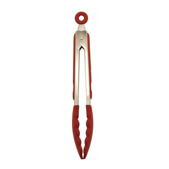 Starfrit Pince 9" en silicone rouge