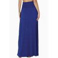 thumbnail image 2 of Jupe Longue Maxi Décontractée en Jersey Drapé pour Femmes Taille Pliable, 2 of 7