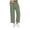 Green, variant on LOVZFMLL Women's Pants, Casual Solid Elastic Waist Pocket High Waist Strap Home Pants Black, S