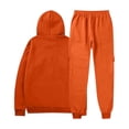 thumbnail image 4 of Mens Long Sleeve, Tracksuit with Hooded Pullover and Elastic Waist, 4 of 5
