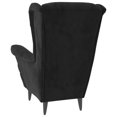 thumbnail image 2 of vidaXL Armchair Black Velvet, 2 of 6