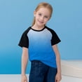 thumbnail image 4 of Plebaso T-Shirts de Mode pour Enfants Unisexe T-Shirts à Dégradé Col Rond Garçons Filles T-Shirts d'Été Hauts, 4 of 7