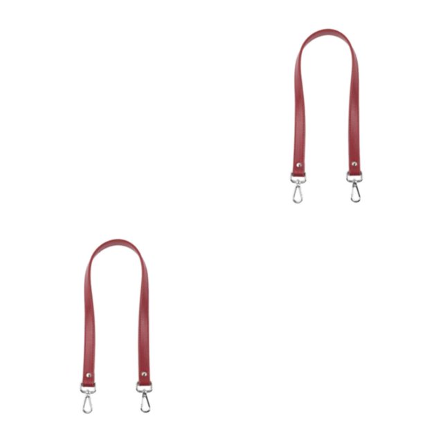Baohd Bag Accessories Classic Bag Strap PU Leather Craftsmanship Multi-Color Options Shoulder Bag Strap Shoulder Strap Winered 2Set