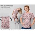 thumbnail image 5 of oneOone Polyester Spandex Light Pink Fabric Floral Retro Fabric For Sewing Printed Craft Fabric By The Yard 56 Inch Wide, 5 of 5
