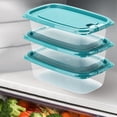 thumbnail image 4 of Contenants de Rangement Alimentaires en Plastique Transparent avec Couvercles Verrouillables – Boîtes Empilables Étanches pour Restes, Collations et Préparation de Repas, 4 of 6