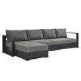 thumbnail image 1 of Modway Tahoe Sectionnel de Mobilier de Patio Extérieur 3 Pcs, Gris, 1 of 9