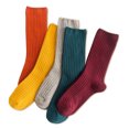 thumbnail image 2 of 3 Pairs Solid Color Crew Socks Breathable Cotton Socks Athletic Socks for Women, 2 of 9