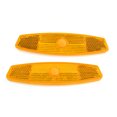 thumbnail image 2 of Unique Bargains 2pcs Orange Plastic Clip-on Reflective Warning Reflector for Bike Bicycle, 2 of 3