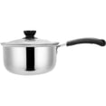 thumbnail image 1 of [Kitchen Cooking Pot], Thickened Bottom Small Stovetop Pan Kitchen Cooking Pan Non Odorous Stainless Random Lid, 1 Kitchen Cooking Pot, 1 of 8