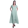 thumbnail image 1 of Moomaya Robe Longue Maxi pour Femmes à Manches Courtes, Robe Formelle/décontractée avec Poches P-TTG, 1 of 6