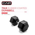 thumbnail image 2 of Haltère hexagonale enduite CAP Barbell, Single 3 - 100 lb, 2 of 7