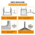 thumbnail image 4 of Heavy-Duty Stainless Steel Work Table, 36"x30"x24" with Adjustable Legs & Spill Containment for Restaurants & Food Service, 4 of 7