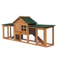 thumbnail image 2 of AKDSteel 2-Tier Wooden Chicken Coop with Run – Outdoor Waterproof Hen House, Double Doors, Removable Tray & Spacious Nesting Box for Garden or Backyard, 2 of 7