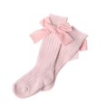 thumbnail image 1 of SUNSIOM Chaussettes Mi-Mollet pour Bébé, Bas Unis pour Filles, 1 of 4