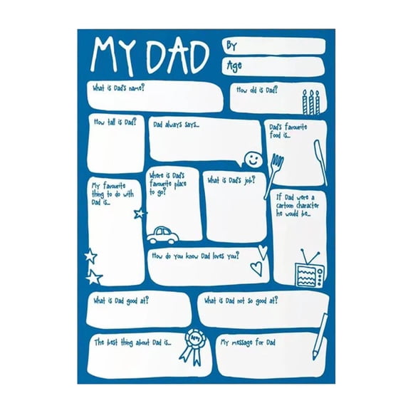 Birdeem Funny Fathers Day Card, Unique in Blanks Birthday Card for Daddy, Interesting Bday Card for Daddy