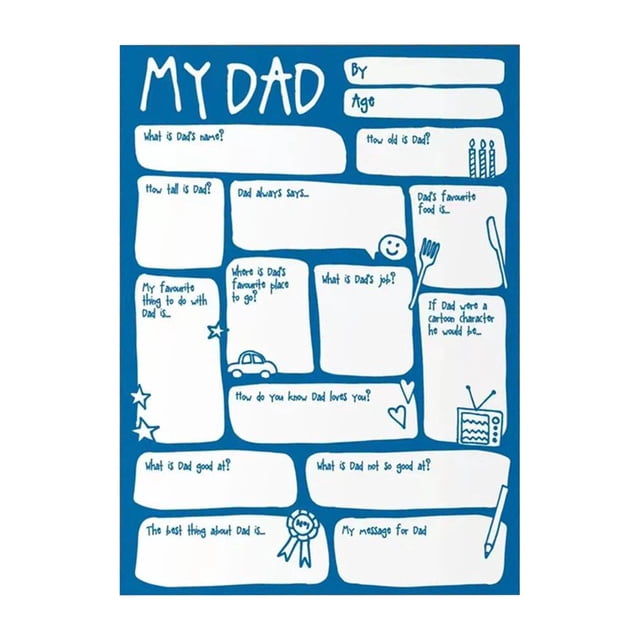 Birdeem Funny Fathers Day Card, Unique in Blanks Birthday Card for Daddy, Interesting Bday Card for Daddy