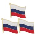 thumbnail image 3 of Miangastore 3Pcs Waving Russian Brooch Pin Metal Flag Lapel Pin for Club Activities and Patriots, 3 of 9