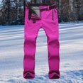 thumbnail image 3 of Milaget Pantalon de Ski pour Femmes Coquille Souple Épais pour Voyage Randonnée Rouge Rose, 3 of 9
