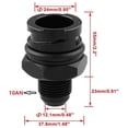 thumbnail image 4 of relayinert Sleek Black Aluminum Billet Valve Cover Car S Style Black Easy To Install 1Set, 4 of 6
