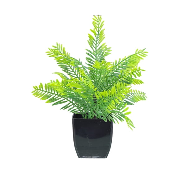 Ohufall Simulation Green Decorative Fake Plants Indoor Home Furnishings Living Room TV Cabinet Potted Plants Artificial Potted Plants Room Decor