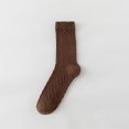 thumbnail image 4 of Women Crew Socks Simple 6 Pairs Solid Color Cotton Socks Winter Socks for Girls, 4 of 10